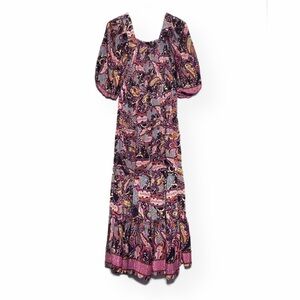 Me 2 Magic Tiered Ruffle Mixed Print Maxi Dress